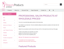 Tablet Screenshot of beautyproductsonline.com